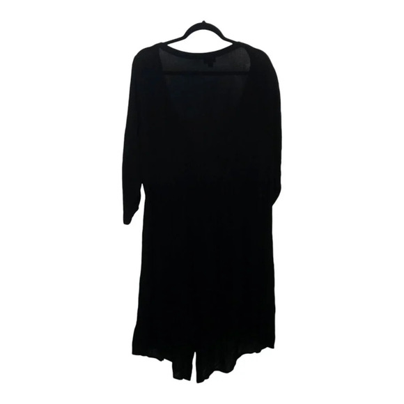 Torrid black Button Front Gauze Tab Sleeve Skater Dress size 2X - Picture 2 of 7